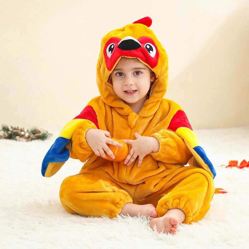 Enfant et tout-petit Onésie Classe A Costume de saut en flanelle Crawling