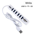 1 M USB déconcentrateur ligne HUB COMBO HUB lecteur de carte TFSD 6 Plus 2