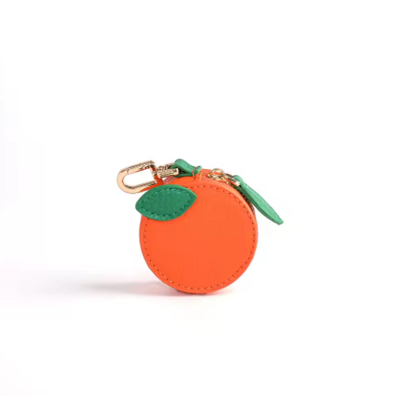 PU en cuir de monnaie Purse Fruit Fraise Citron Mini cas clé