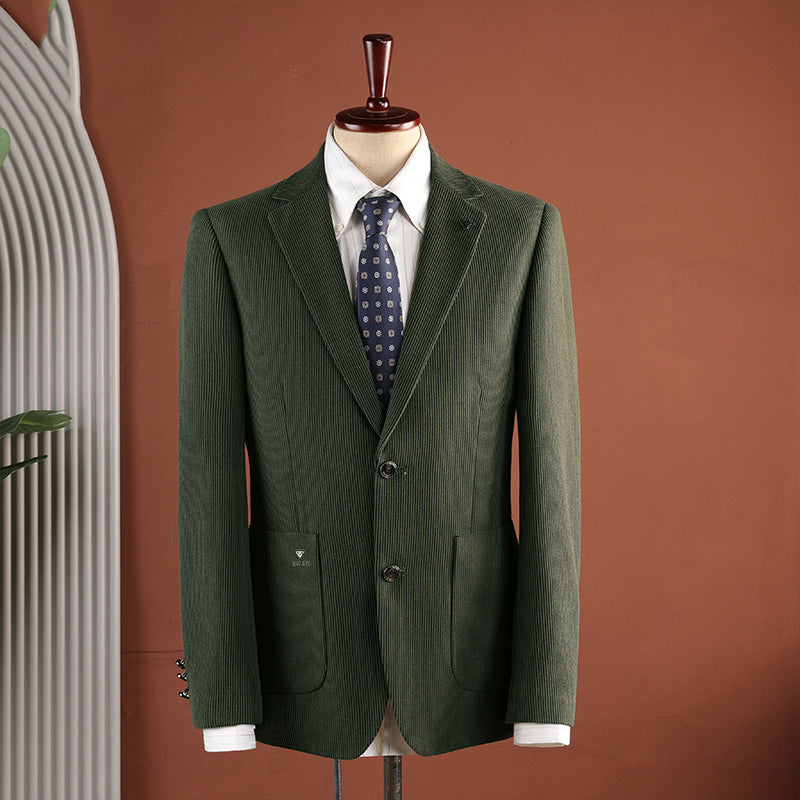 Blazer à deux boutons Casual style vintage avec Lapels Notch