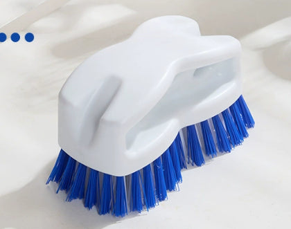 Comfortable Handle Cleaning Brush - White - PP - 1 pc