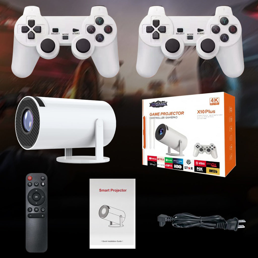 Barrel X10 PLUS Portable Maison Smart Wall Projection Jeu Machine HD Projecteur