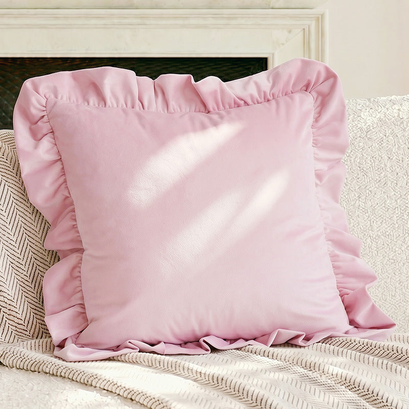 Couverture d'oreiller crémeuse-doux de style français