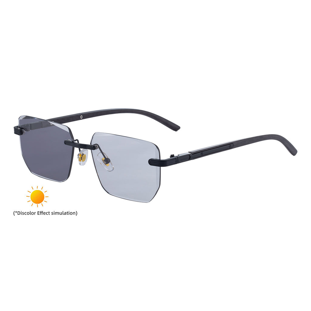 Lunettes de soleil sans cadre pour hommes haut de gamme