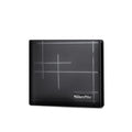 Portefeuille Hommes cartes multiples fentes Cowhide argent