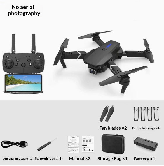E88 Drone Aerial Photography HD 4K Dual Camera Remote Control Airplane Toy