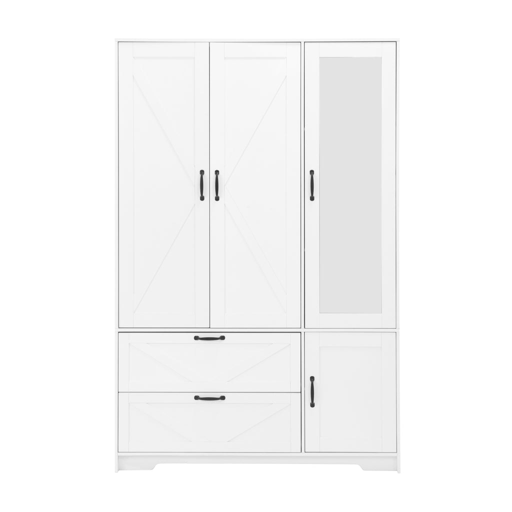 4 portes armoire armoire avec miroir