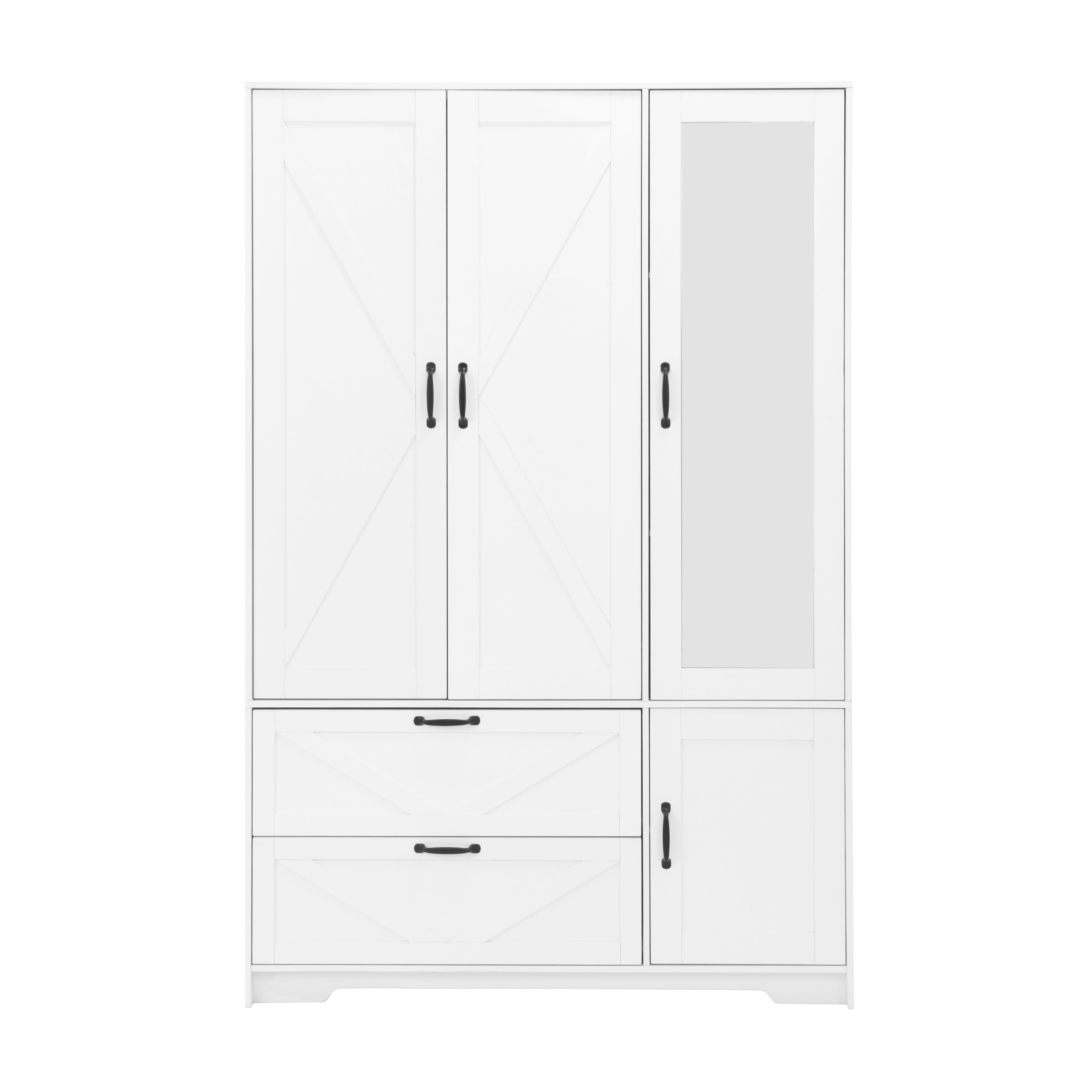 4 portes armoire armoire avec miroir