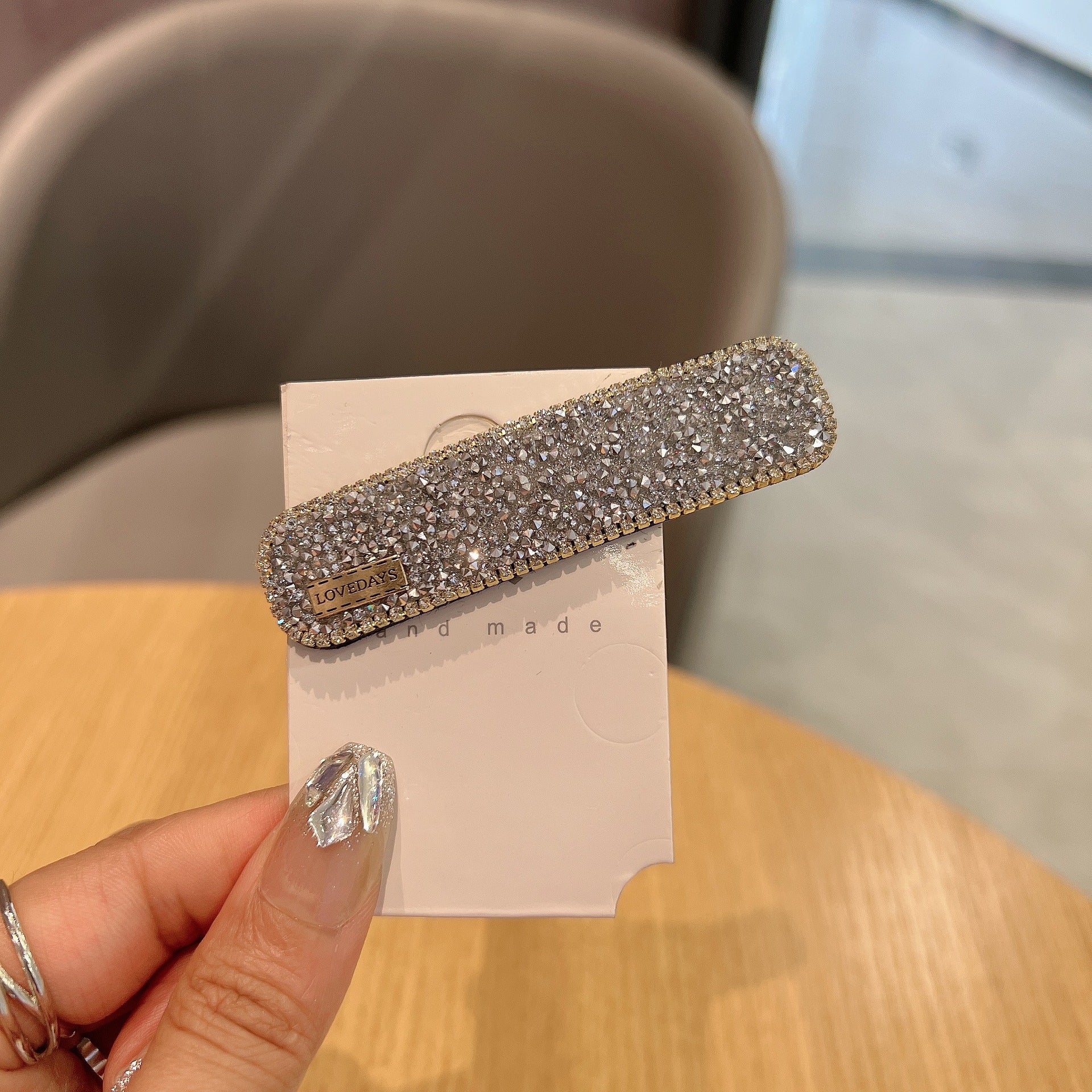 Barrettes élégantes simples polyvalentes haute sens Nouveau