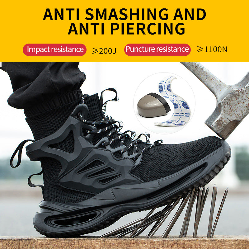 Haut de la protection du travail Chaussures Piercing acier Protection de la tête