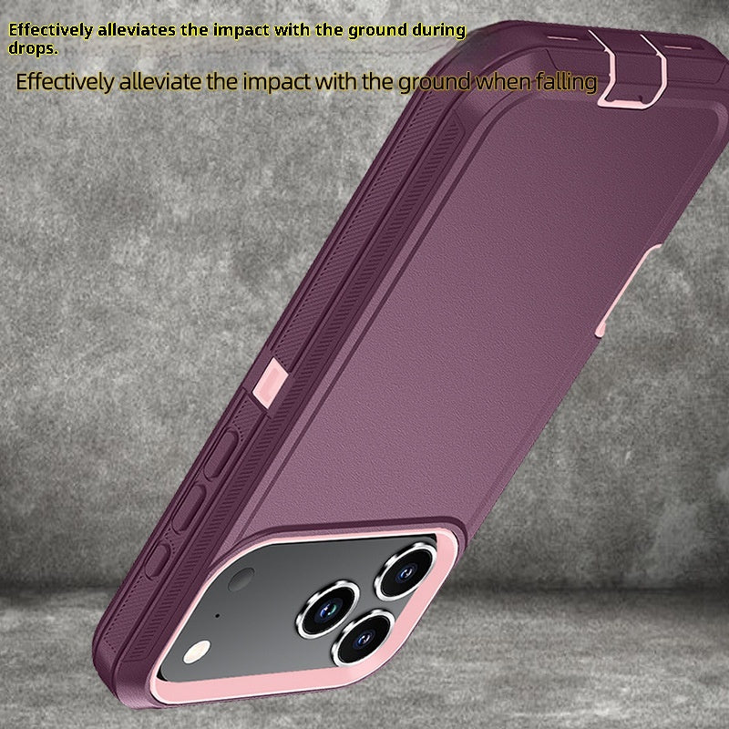 Applicable à 17promax Robot Trois-Proof Robot Solid Color Phone Case