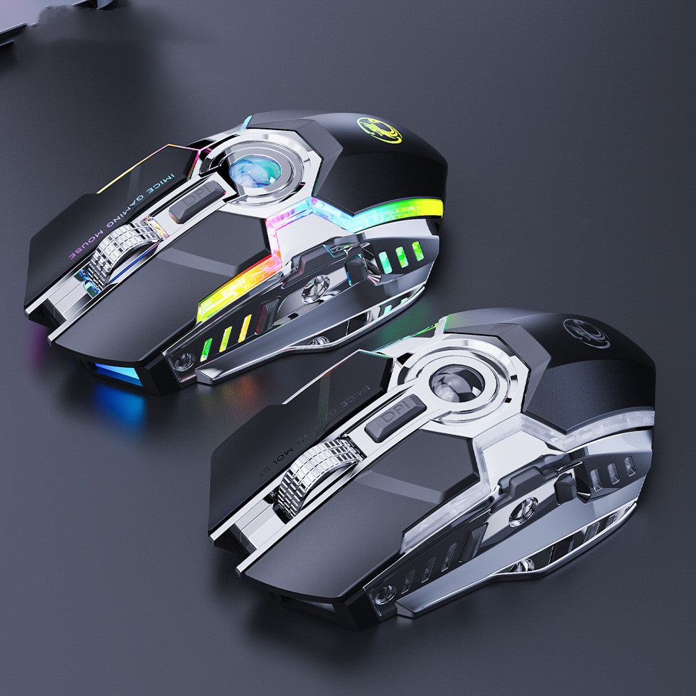 7-bouton 2.4G Silent Charging RGB Streamer Cheval Racing Souris de jeu sans fil
