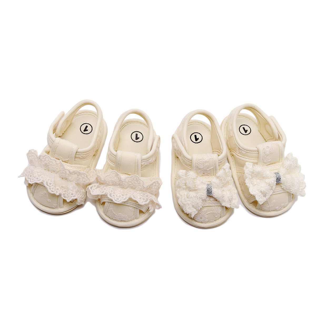 Bébé Anti-give A Kick Chaussures pour tout-petits Sandales Dentelle Bow