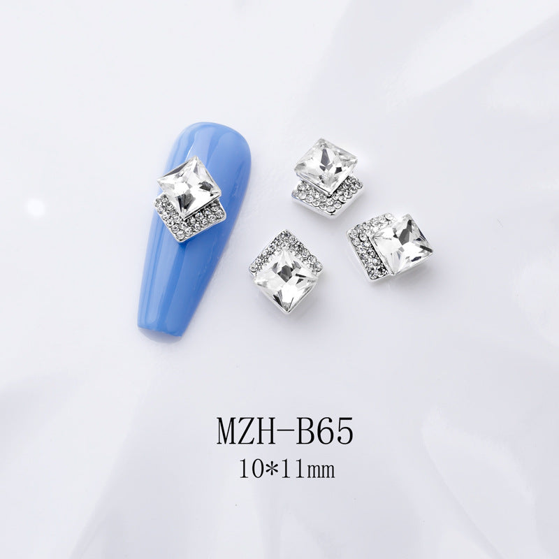 K9 Strass à dos plat ultra brillant en blanc pour décorations d'art à ongles