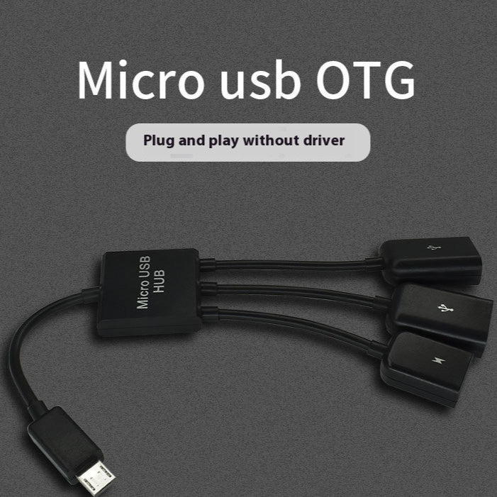Téléphone mobile connecté au connecteur USB Keyboard Mouse