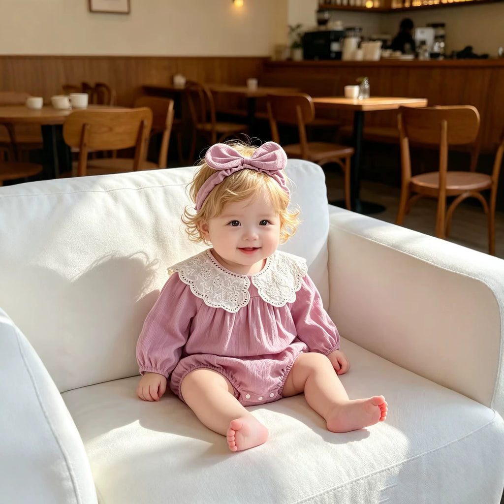 Robe de fille à manches longues sans capuche