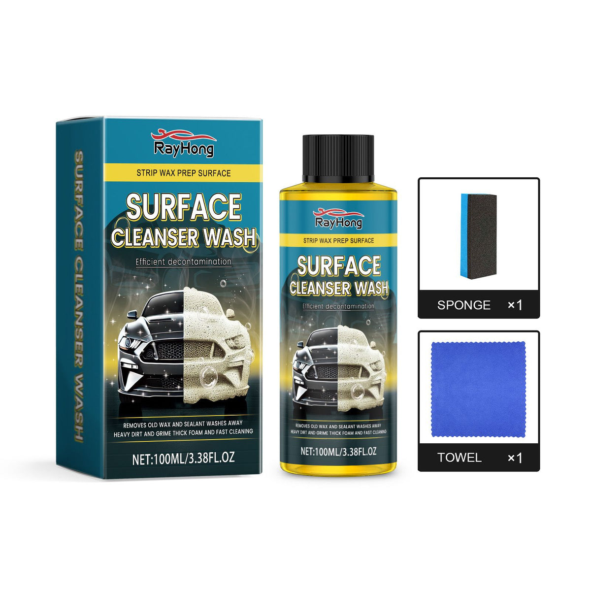 RAYHONG Kit liquide de lavage automobile