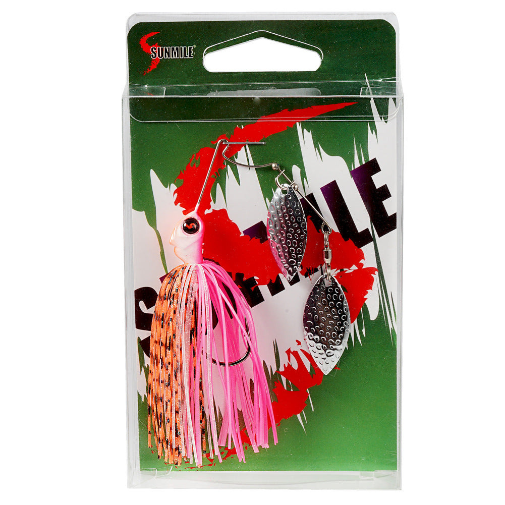 Rotation Composite Sequin Head Heavy Beard Guy Bionic Hard Bait Bass Crochet