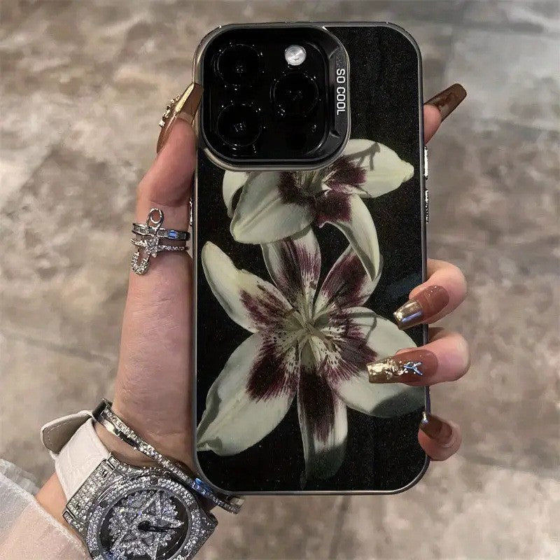 Big Flower Lily convient pour le cas avancé de téléphone dur