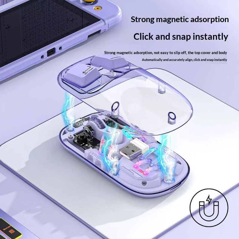 Une souris Bluetooth double mode Un bureau élégant essentiel