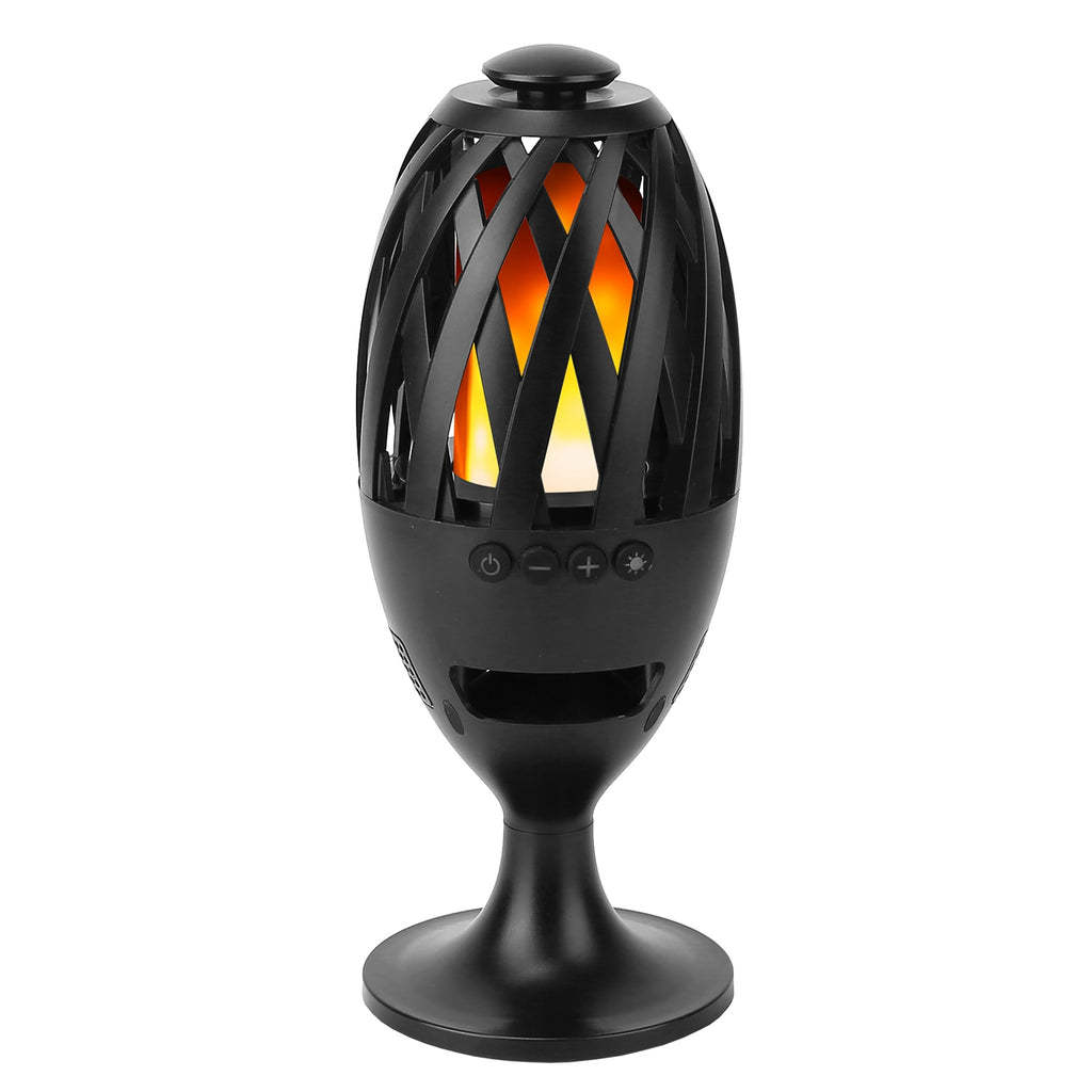 1Pc LED haut-parleurs de flamme Torche sans fil Haut-parleur étanche Stereo Bass Speaker Outdoor Light