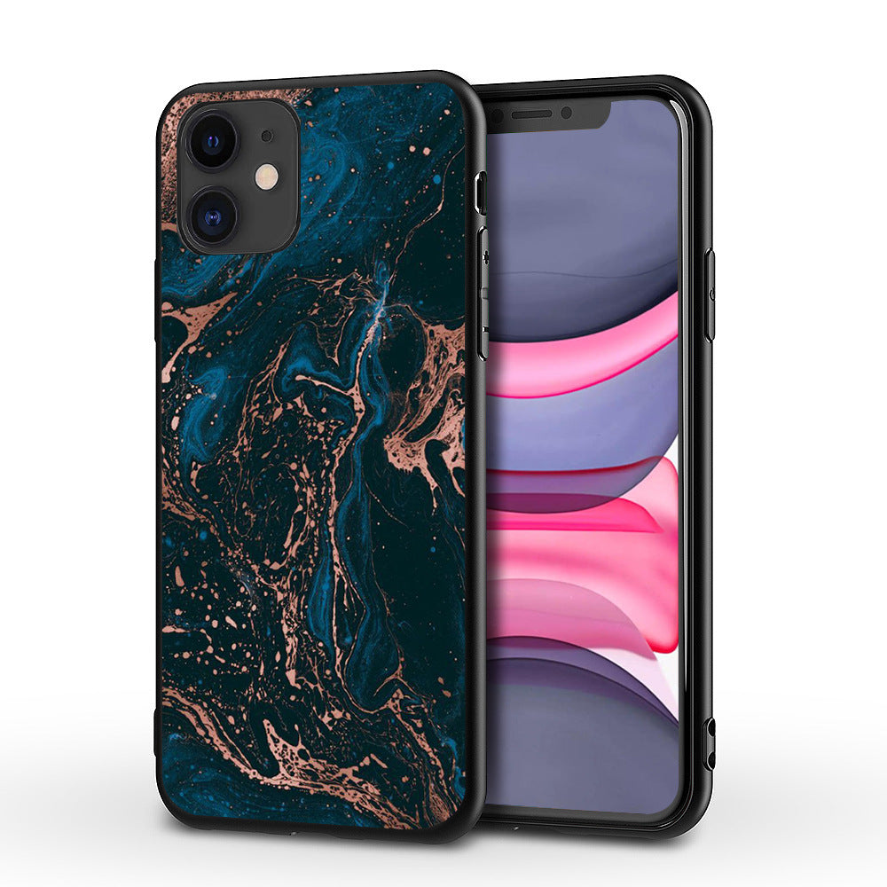 Étui téléphonique en marbre personnalisé