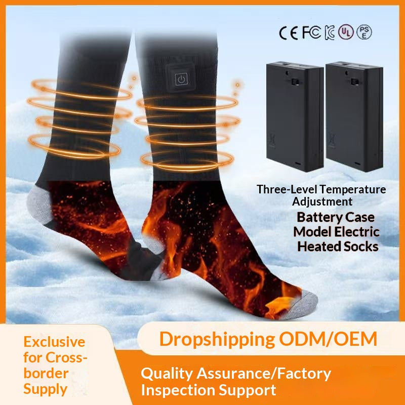 Chaussettes chauffantes à température contrôlée à trois vitesses à régulation thermique hivernale