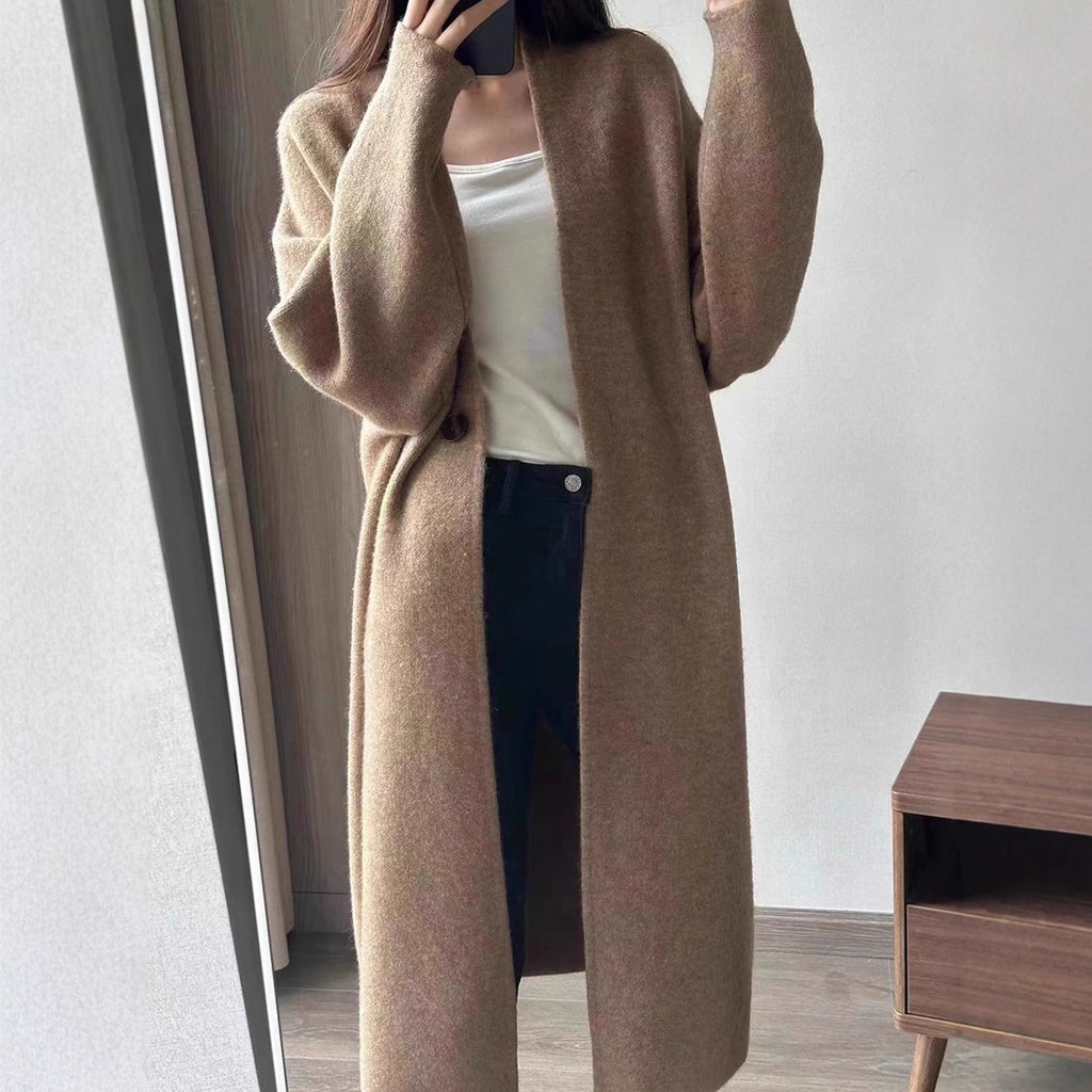Couvercle de cardigan à maille simple à un bouton