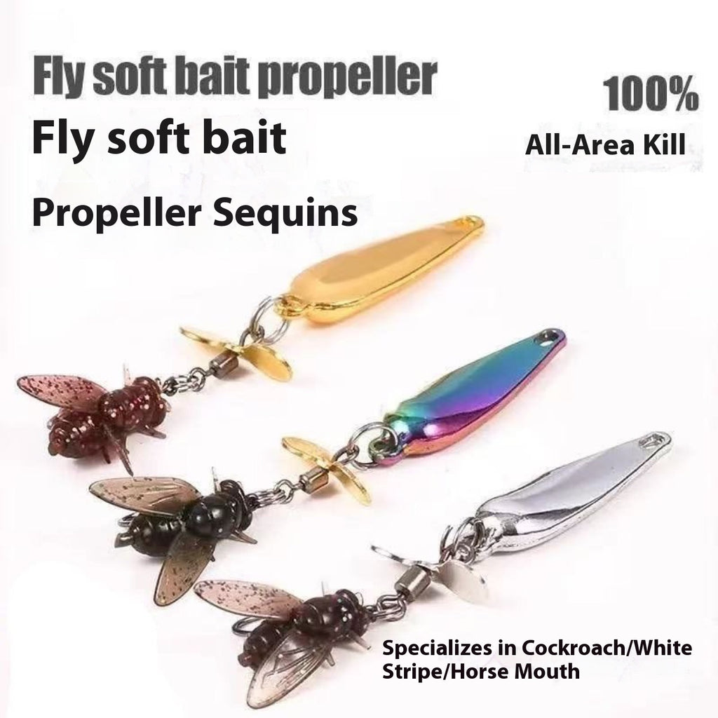 Fly Lure Crochet rotative hélice Micro costume