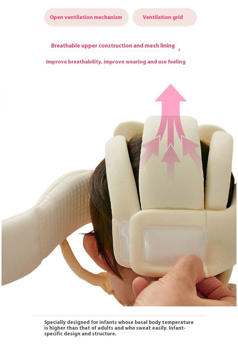 Bébé tout-petit Protection de la tête Chapeau anti-automne Mesh respirant