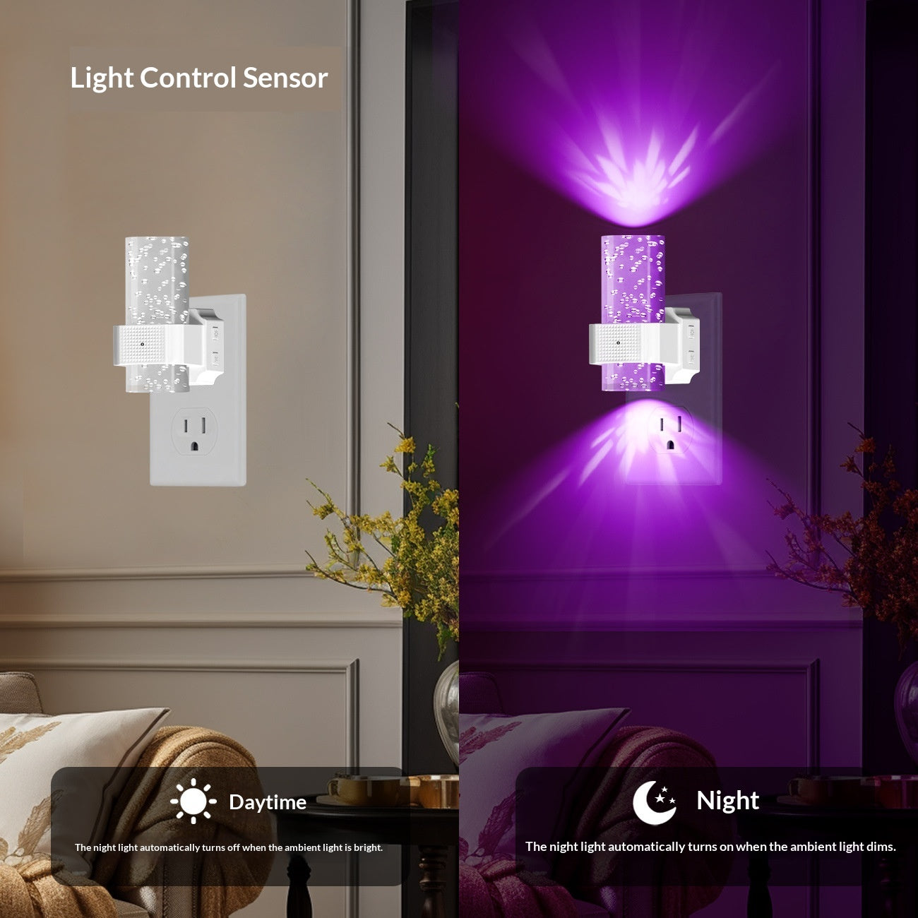 Enficheur lumineuse à détecteur de mouvement