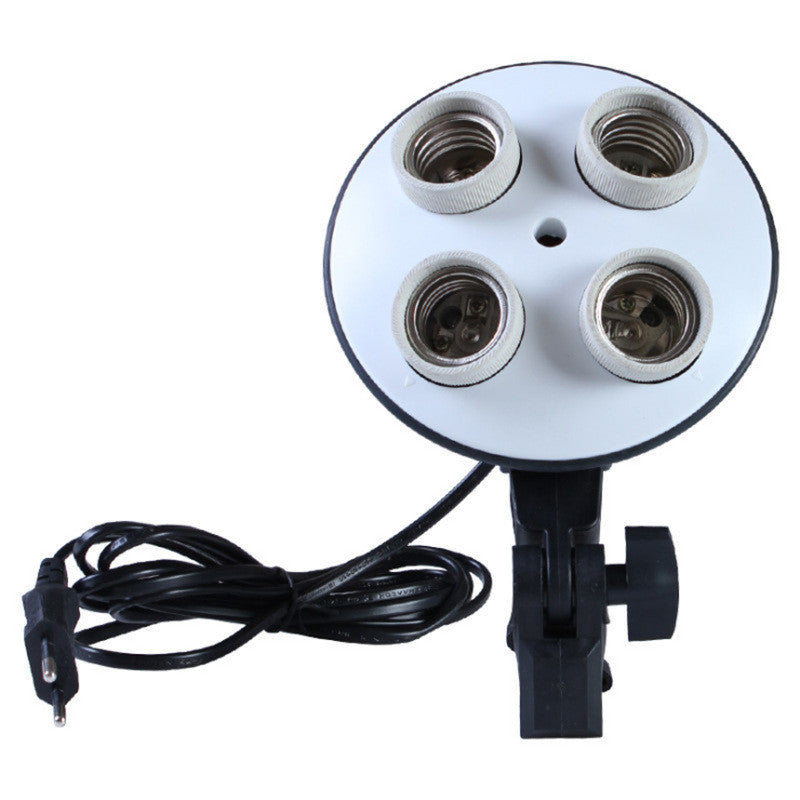 Porte lampe quadruple en céramique pour tournage en studio