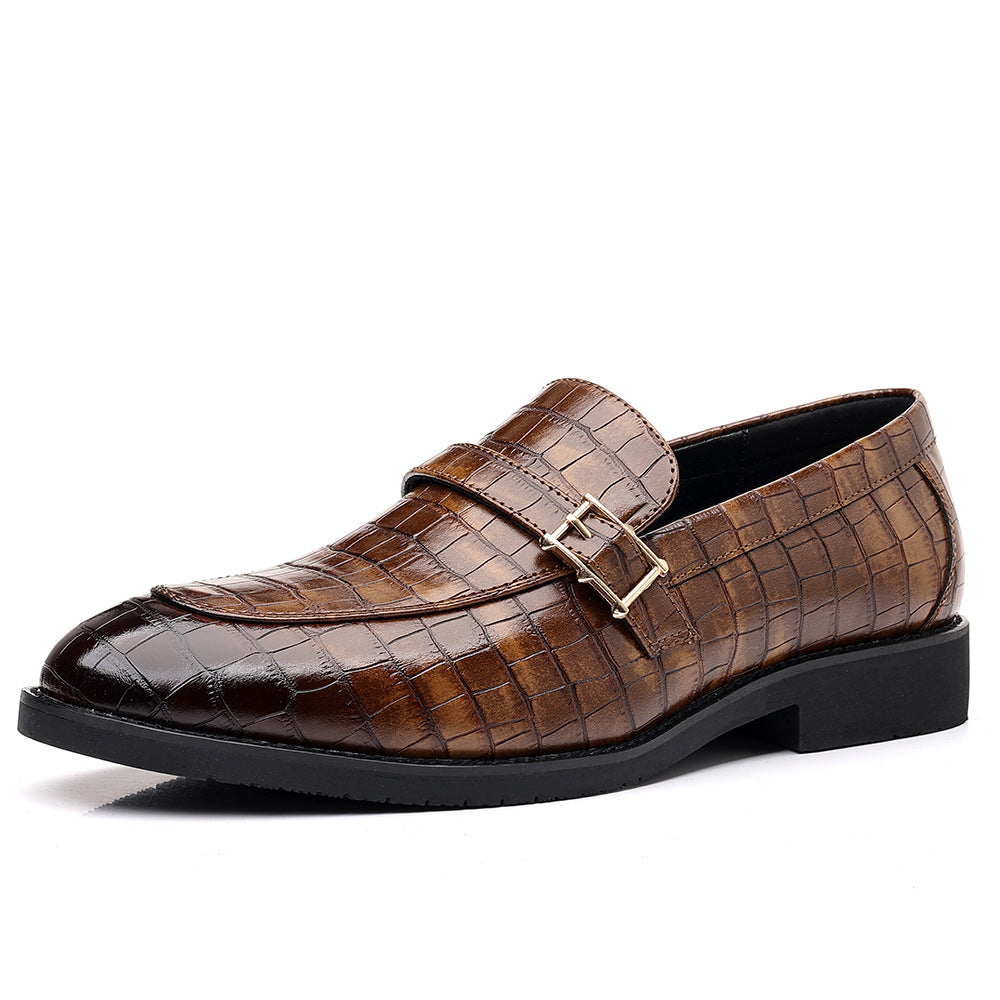 Chaussures en cuir élégant Casual Plus pour hommes