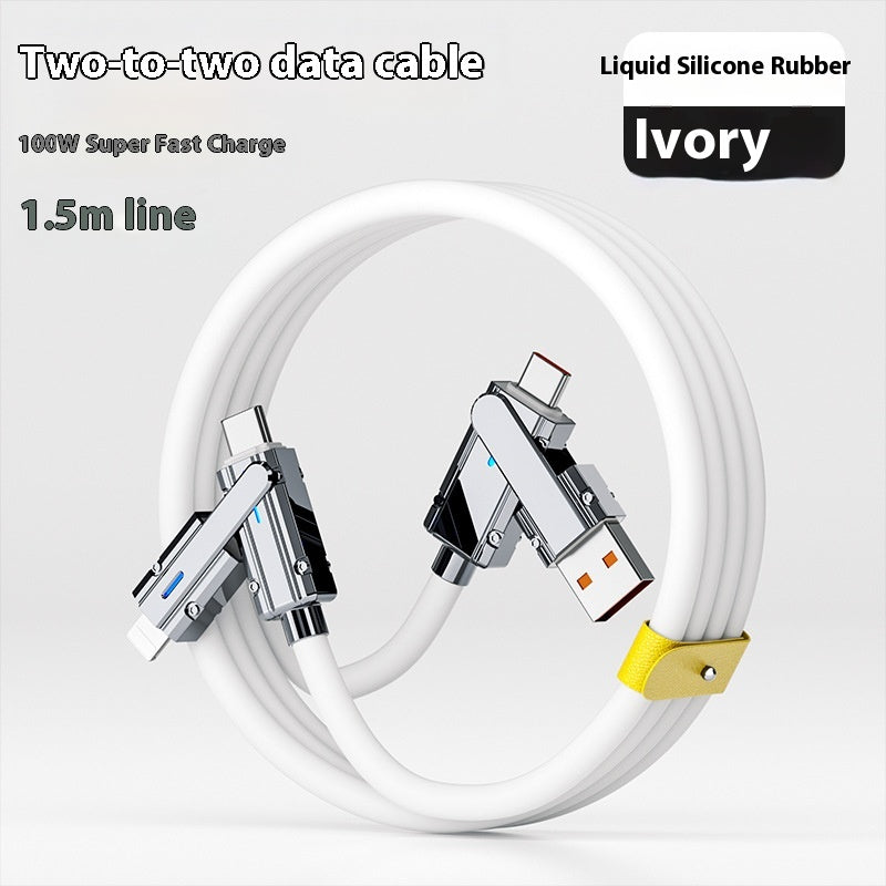 Mech Câble de données à charge rapide quatre en un