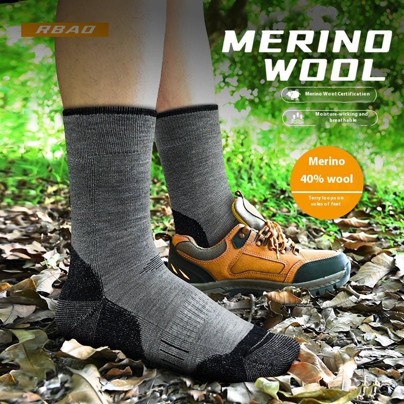 Chaussettes de montagne en plein air Hommes et femmes Mernu Chaussettes en laine Hiver