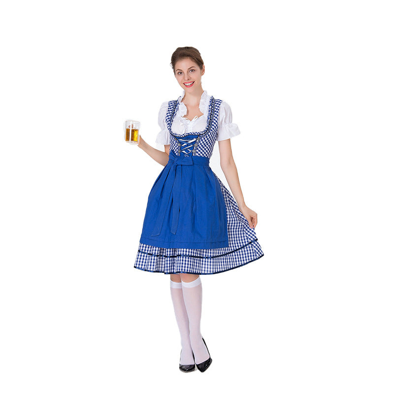 European and American German Beer Festival Vêtements Bar Waiter Maid Suit