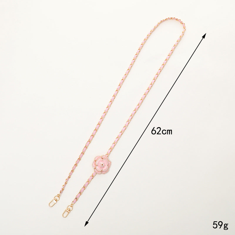Chaîne transversale Chaîne en cuir Mobile Téléphone Lanyard