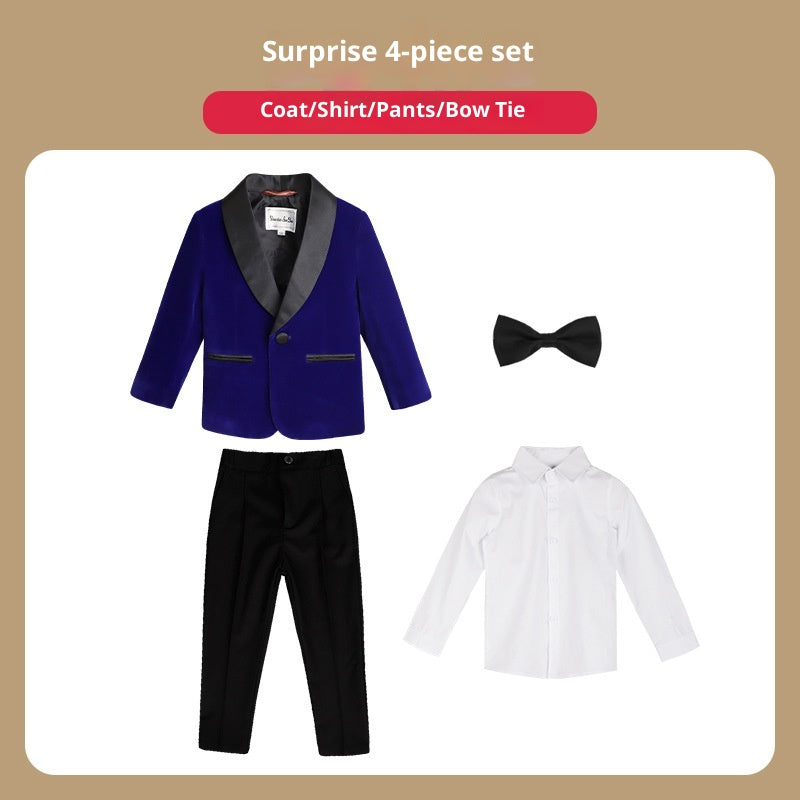 Costume pour enfants Robe de fête pour fille de fleur de garçon coréen