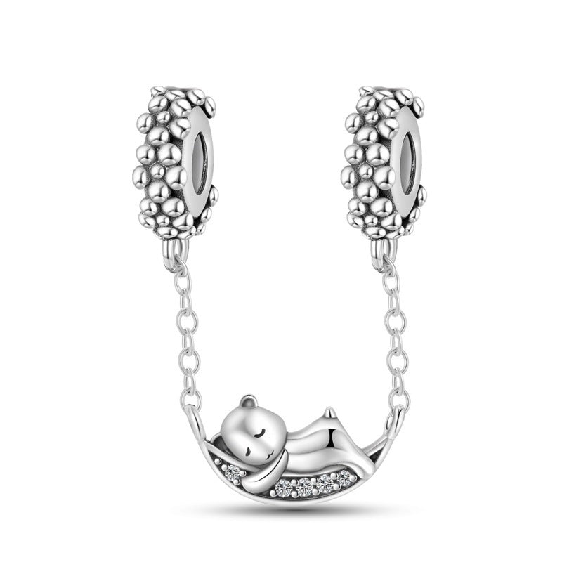 Bracelet pendentif bricolage avec un petit ours mignon