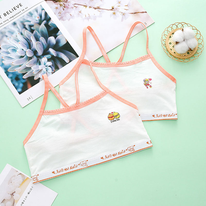 Élèves de l'école primaire Période de développement Filles Bra Sports Sous-vêtements pour enfants