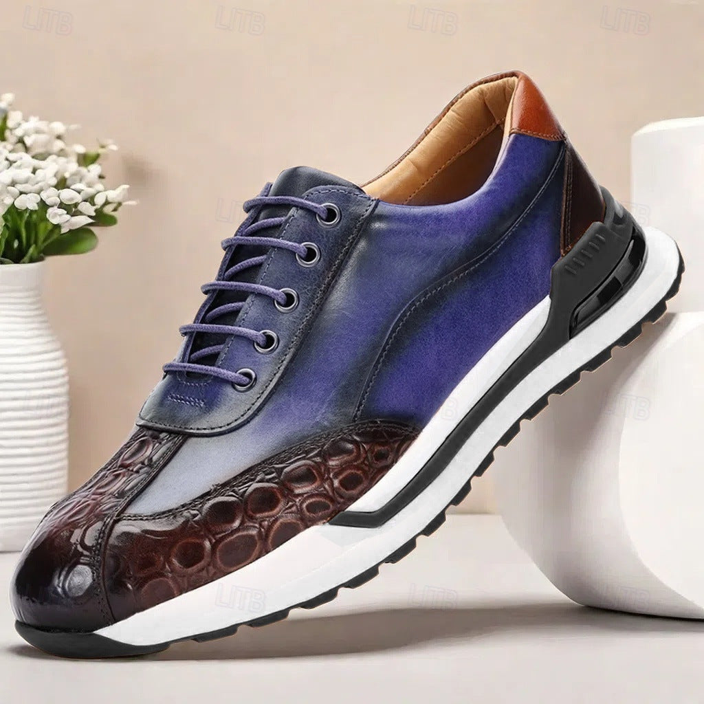 Chaussures en cuir Cowhide First Layer Fashion pour hommes