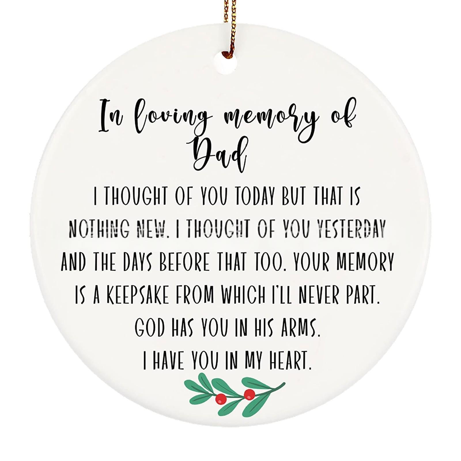 Arrivée Amazon Round Pendentif de Noël en céramique