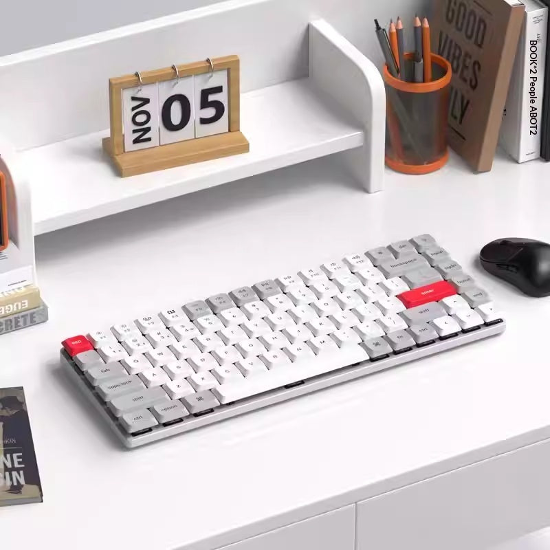 Clavier Bluetooth tri-mode mécanique de bureau silencieux