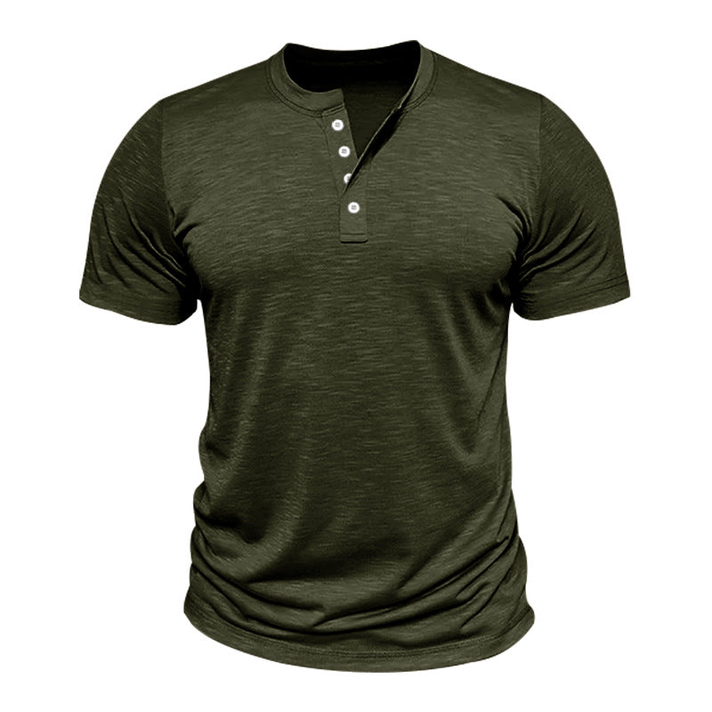 T-shirt pour homme Henley Shirt Amazon Top