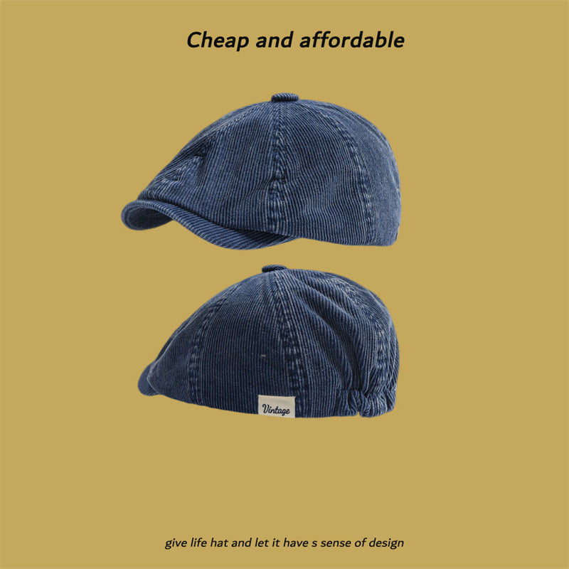 Littéraire retro japonais pour hommes à huit panneaux Corduroy