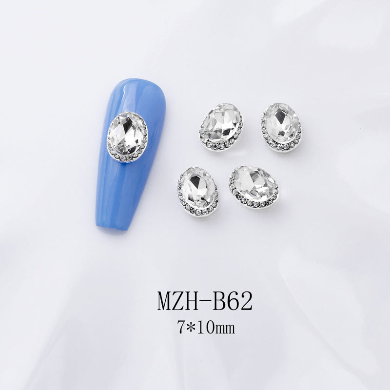 K9 Strass à dos plat ultra brillant en blanc pour décorations d'art à ongles