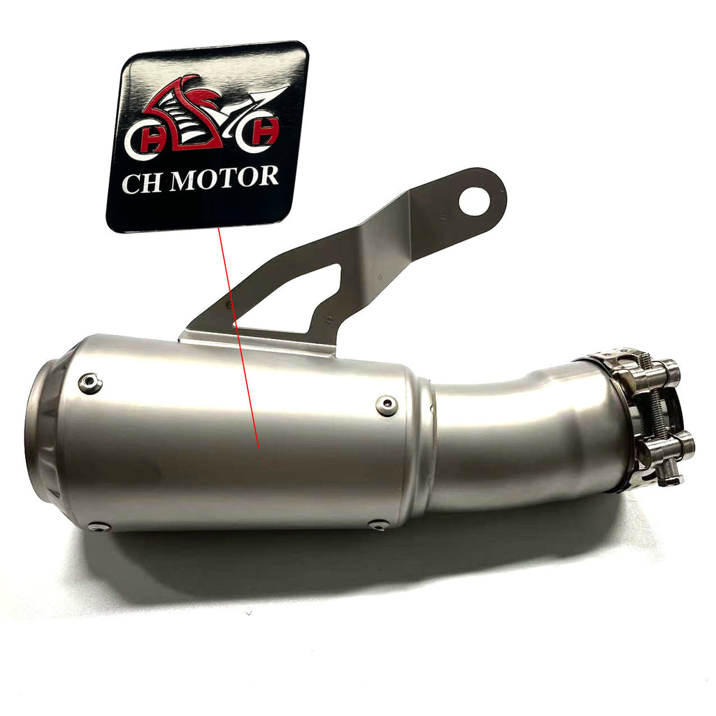 Tube d'échappement de moto en acier inoxydable de style en ligne pour la personnalisation