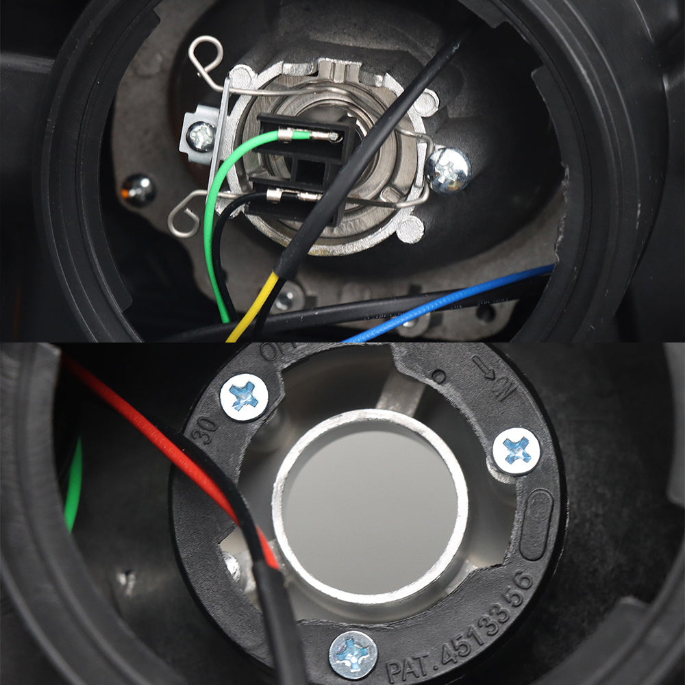 Phares noirs compatibles avec Kenworth T680 2013-2021 Paire de bulbes inclus