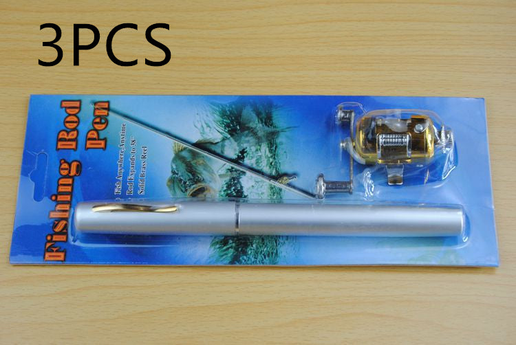 Ensemble d'engins de pêche à la canne à bâton de tambour télescopique