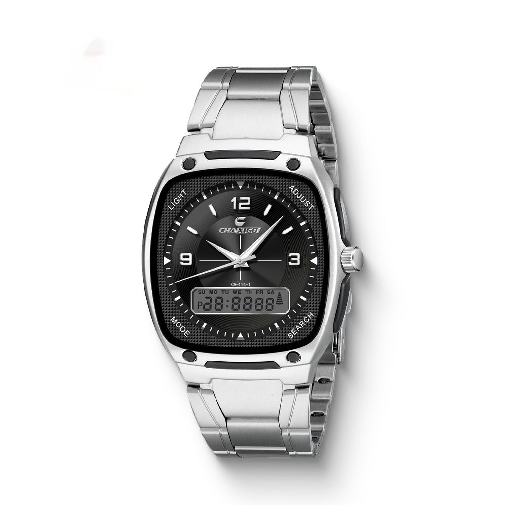 Montre Quartz en alliage homme avec un bracelet en acier